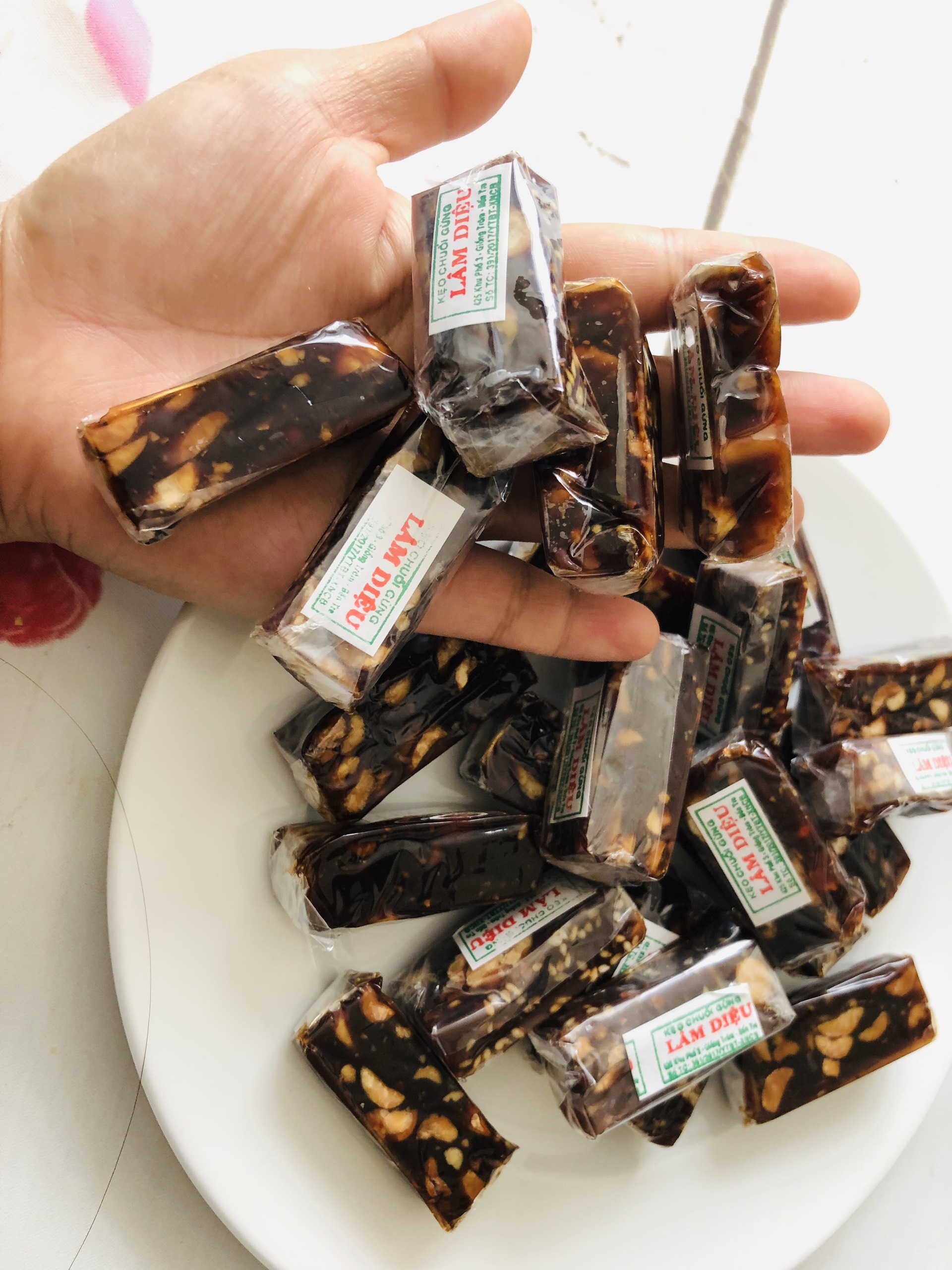 500g kẹo chuối tươi đậu mè