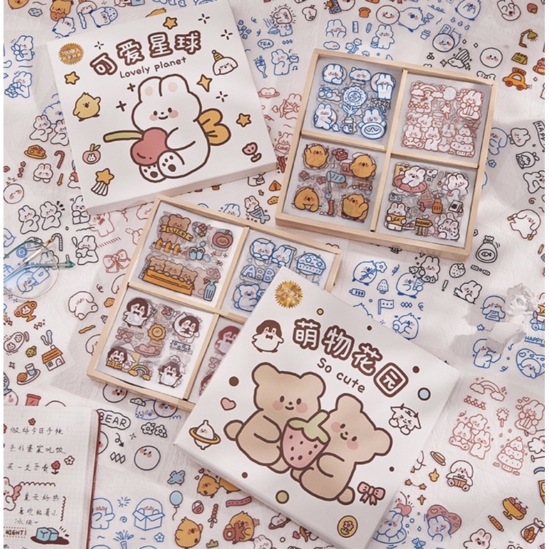 Set 25 tấm dán sticker hoạt hình