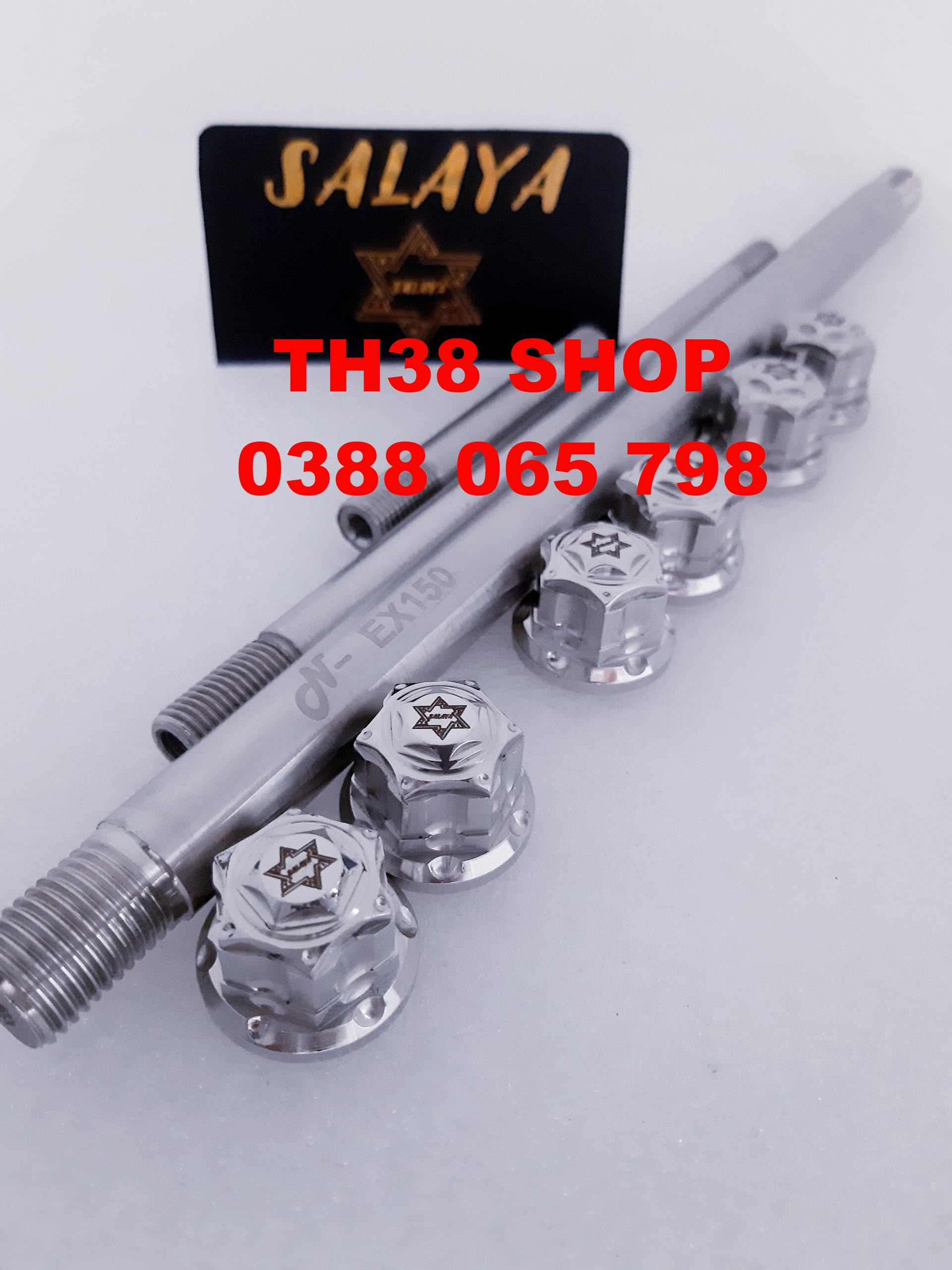 combo bộ ba trục cốt ex 150/155 salaya [cặp cốt bánh và cốt phuộc tán bít]