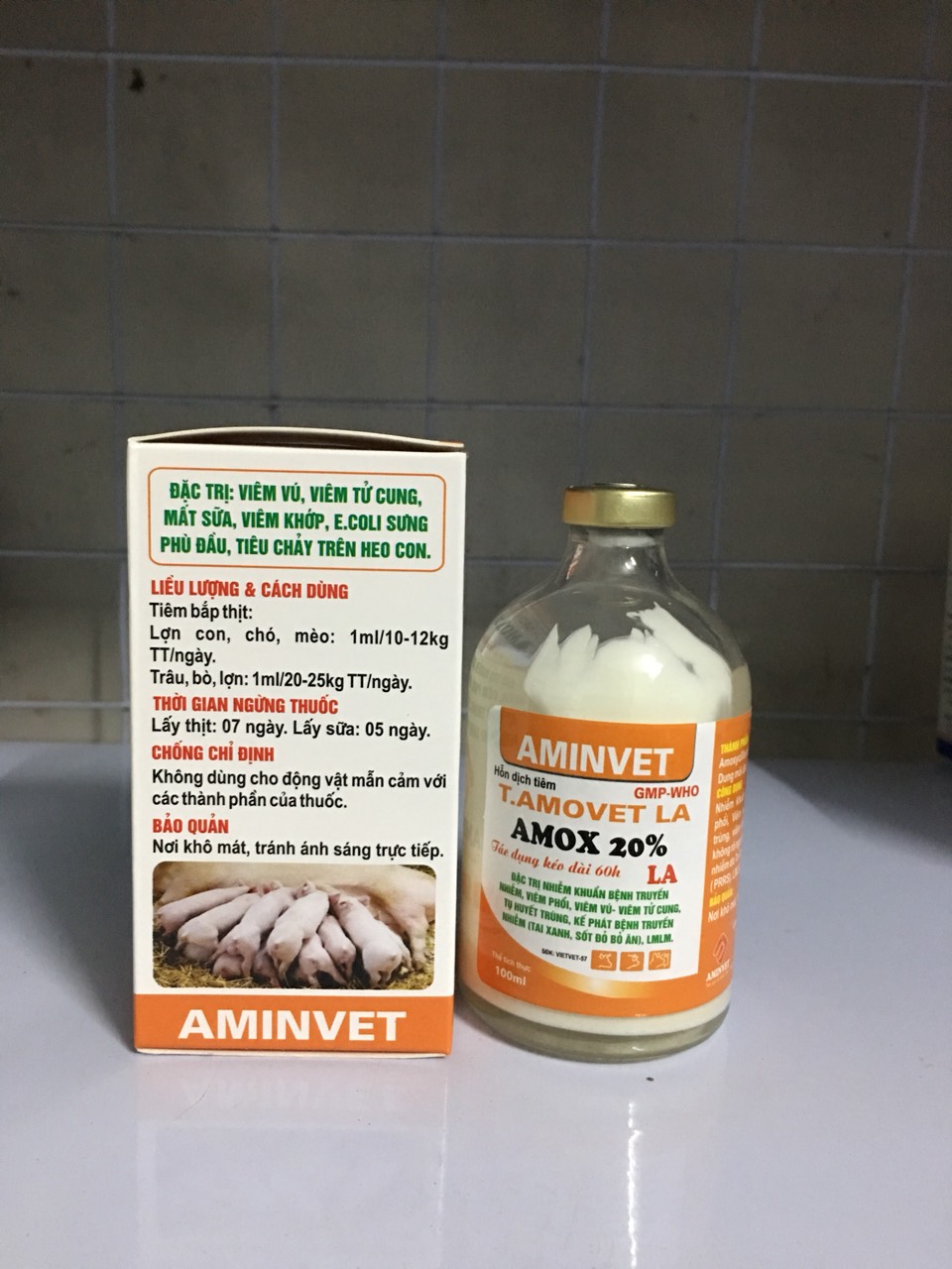 Amox 20% aminvet (100ml) chỉ dùng trong thú y