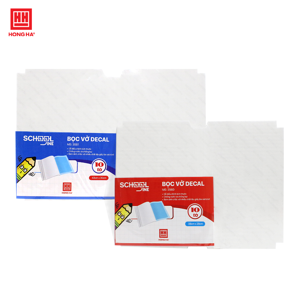 Bọc decal vở, sách (10 chiếc/tập) - 3561 / 3561