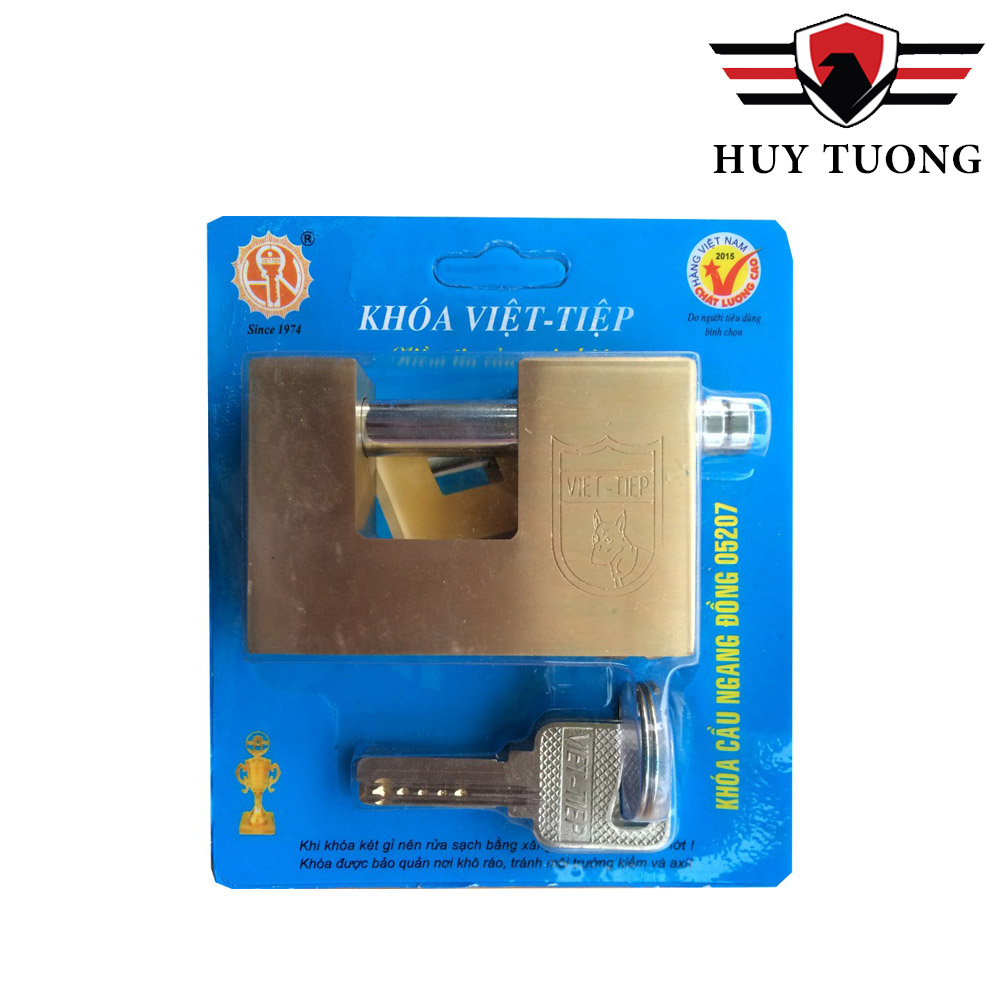 Ổ khóa cầu ngang đồng Việt Tiệp 05207 cực kỳ chắc chắn, cao cấp