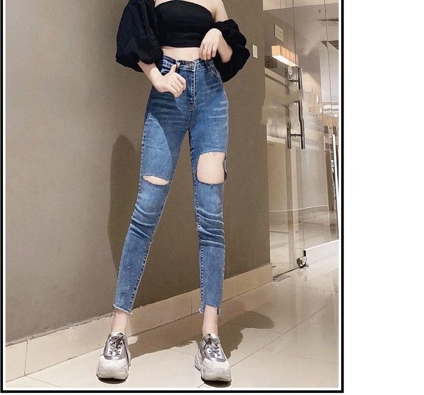 QUẦN JEAN NỮ LƯNG CAO ( CÓ SIZE ĐẠI + HÌNH THẬT BÊN TRONG ) 1044