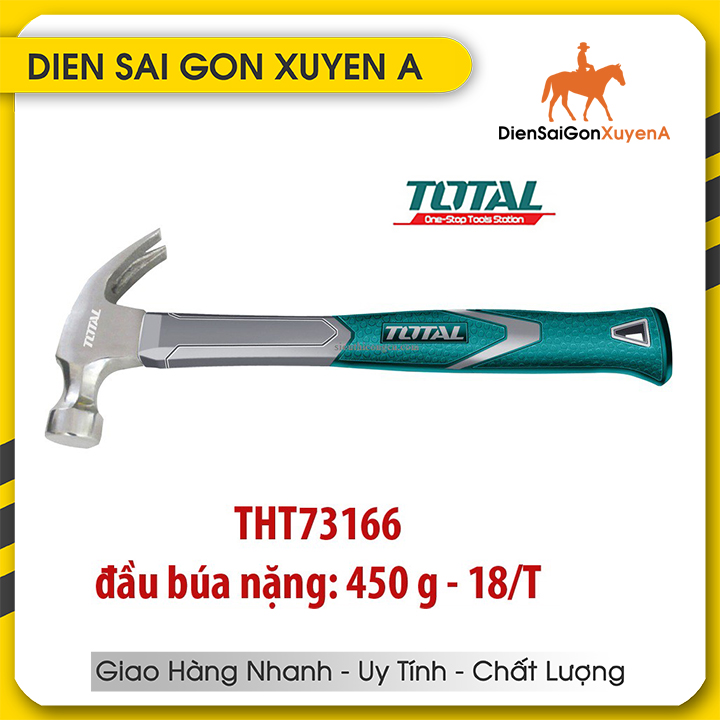 Búa nhổ đinh 450g 16oz 330mm Total THT73166