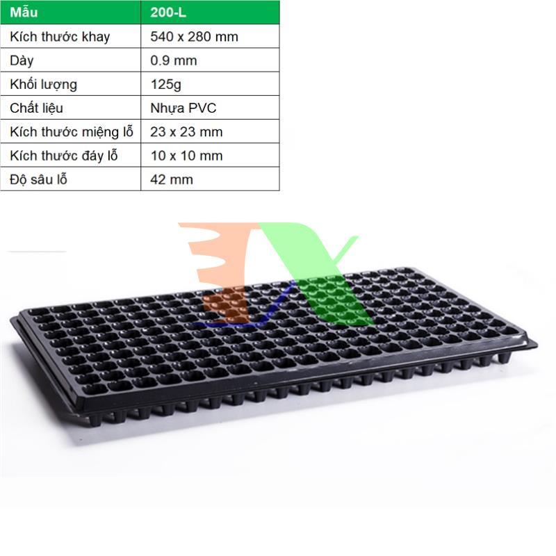 Bộ 10 Khay nhựa ươm cây 200 lỗ Vỉ ươm hạt giống Khay nhựa PVC ươm hạt rau hoa - Giá tốt nhất hàng đảm bảo uy tín chất lượng