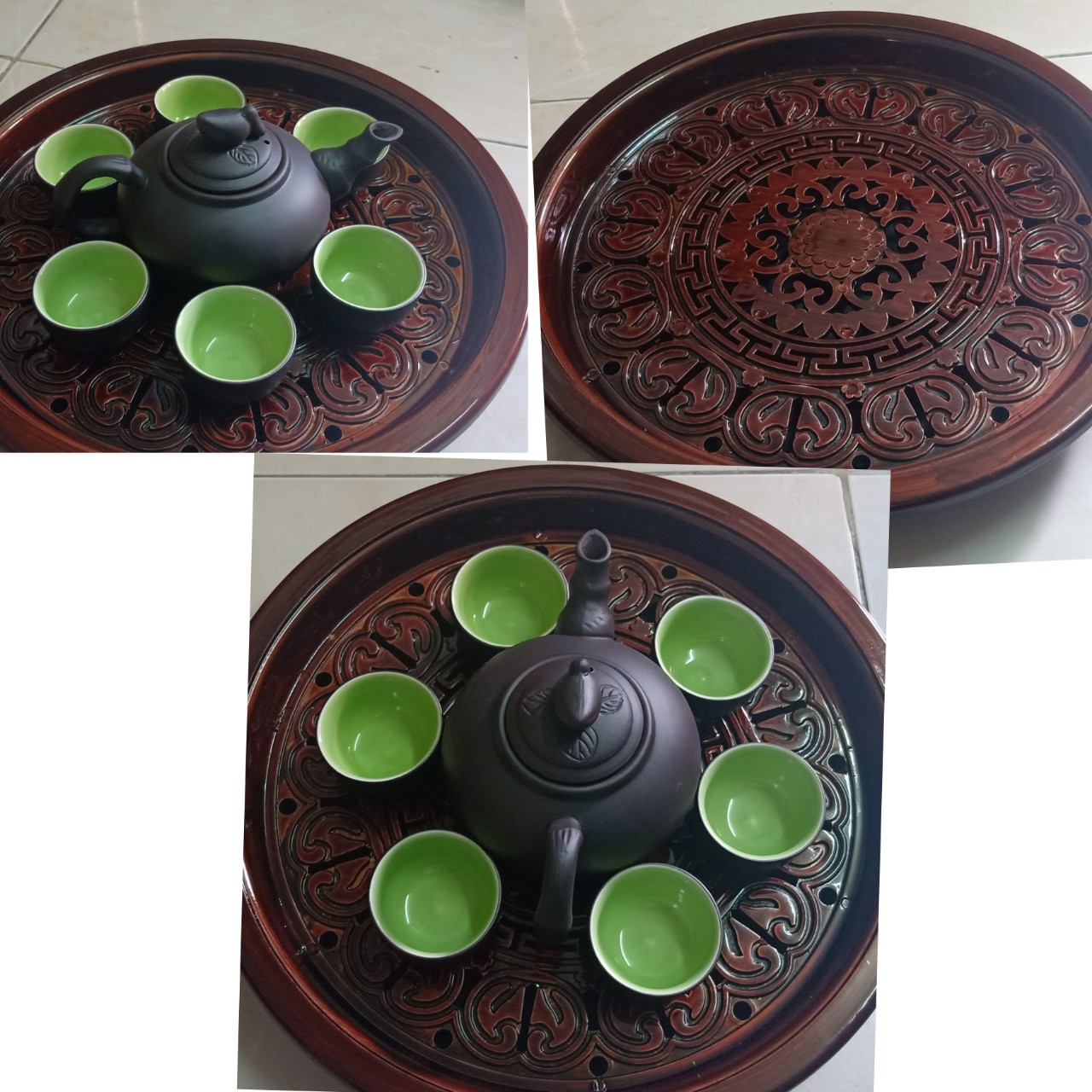khay trà  dáng tròn bền đẹp ( trà tửu store đảm bảo)