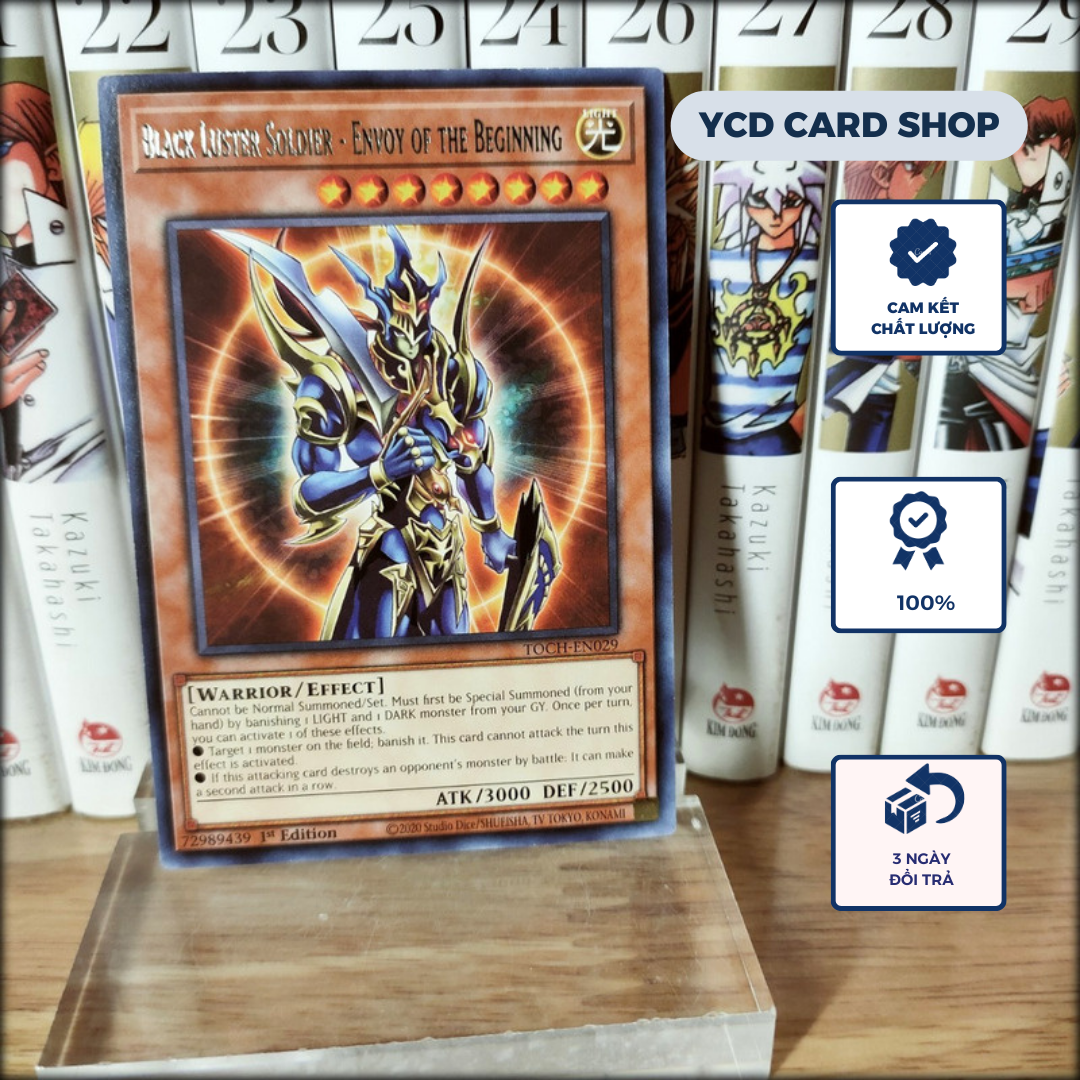Thẻ bài Yugioh  Chính hãng Black Luster Soldier – Envoy of the Beginning – Rare