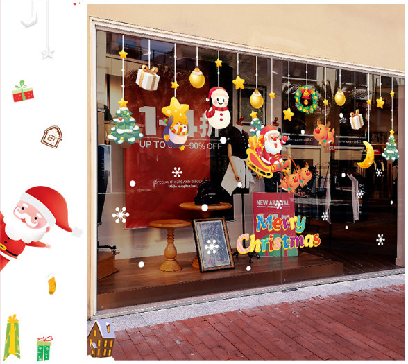Decal trang trí Noel - Rèm dây noel phụ kiện