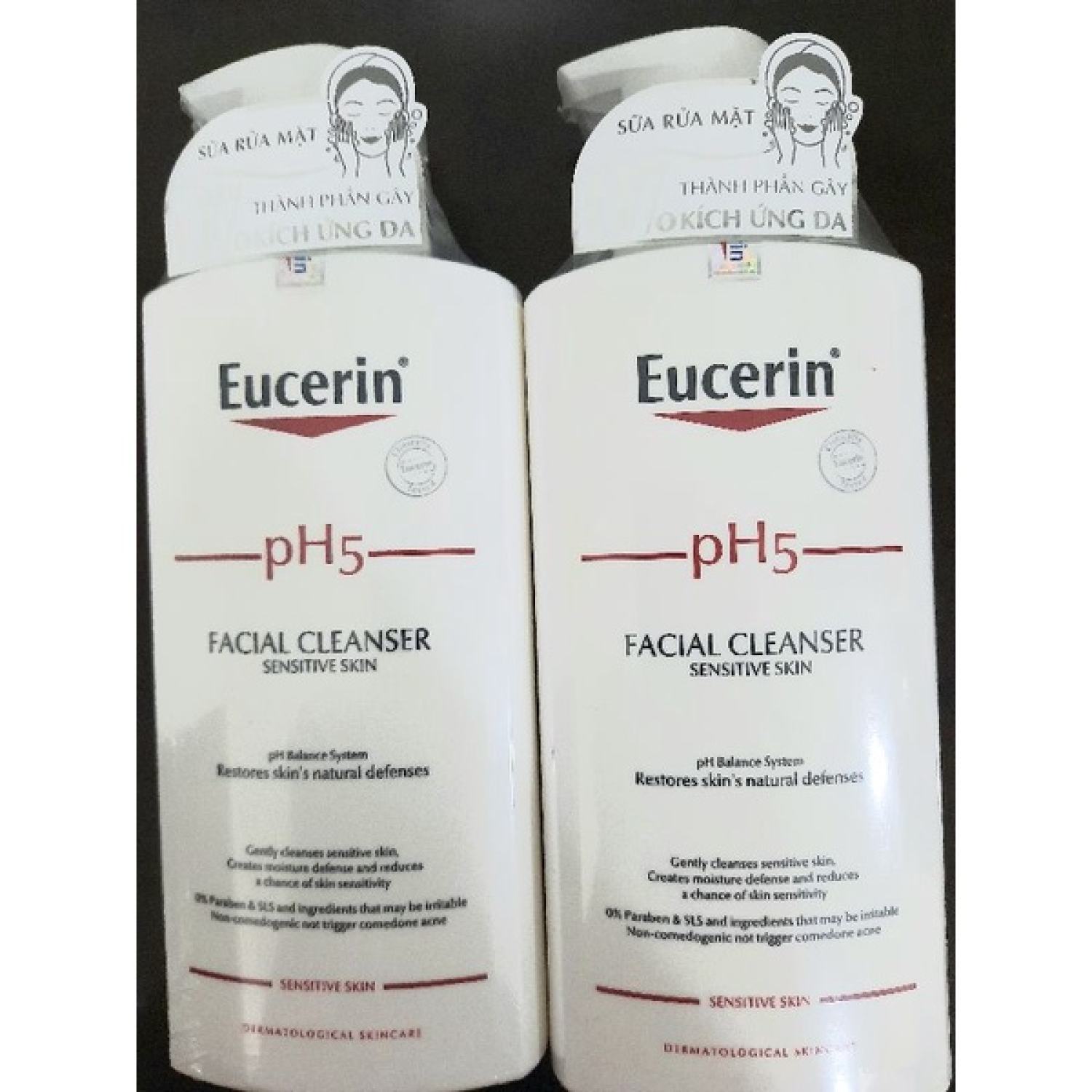 ✅[Chính hãng] Sữa Rửa Mặt Eucerin pH5 Dịu Nhẹ Cho Da Nhạy Cảm 400ml