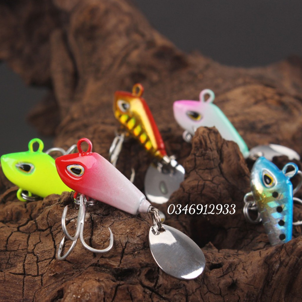 Mồi câu cá sắt câu lure có thìa xoay