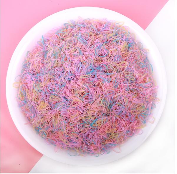 Túi 100g thun cột tóc size tí hon nhiều màu Phụ Kiện 68