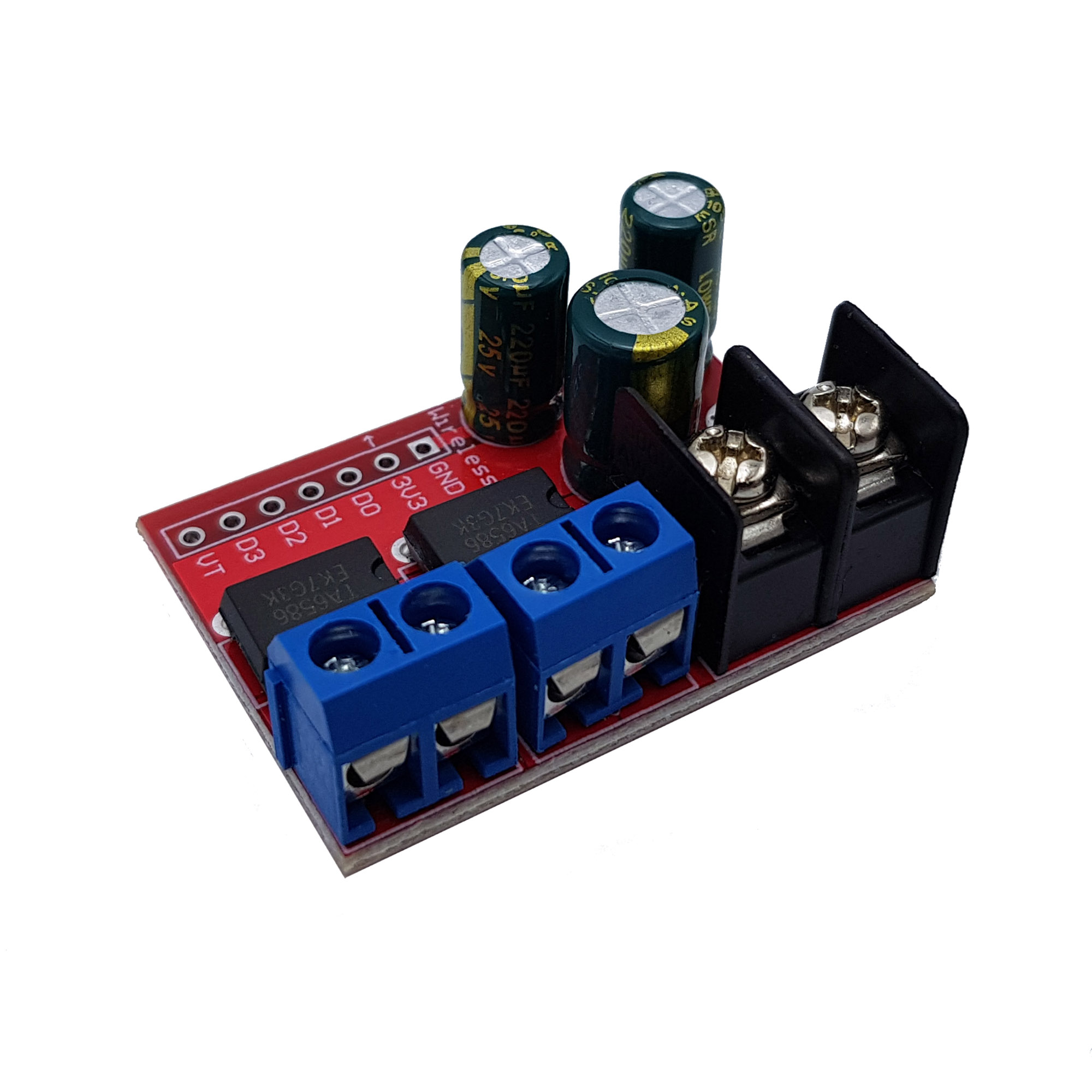 Mạch Điều Khiển Động Cơ DC L298N 5A (có thể mở rộng điều khiển từ xa)
