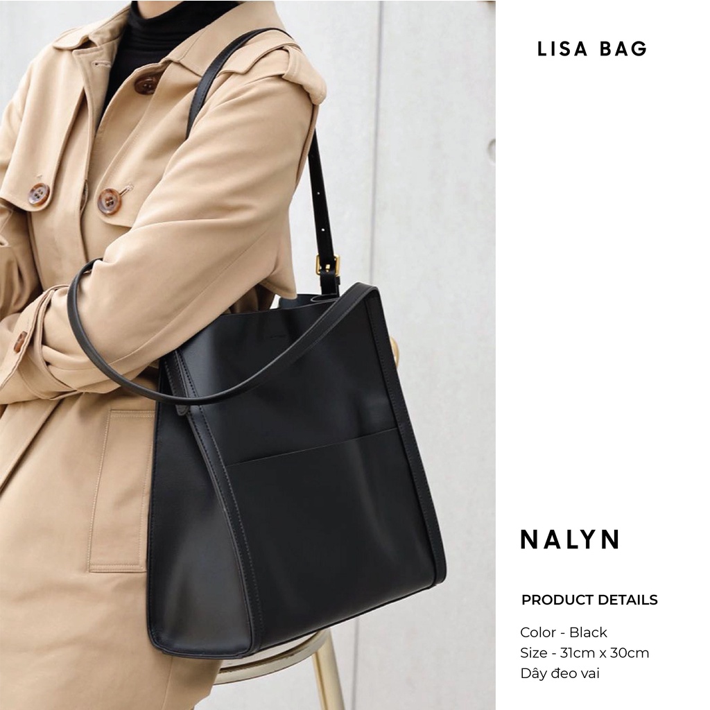 [Nhập LazXuHuong8 - Giảm 70k/499k]Túi xách nữ NALYN Lisa Bag màu Đen