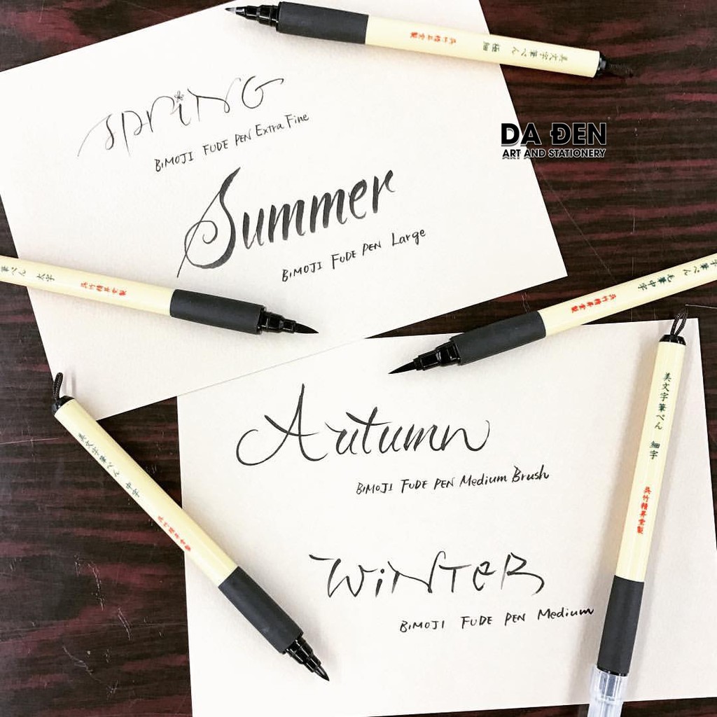 [HCM]Bút Brush Bimoji Kuretake Thư Pháp Calligraphy