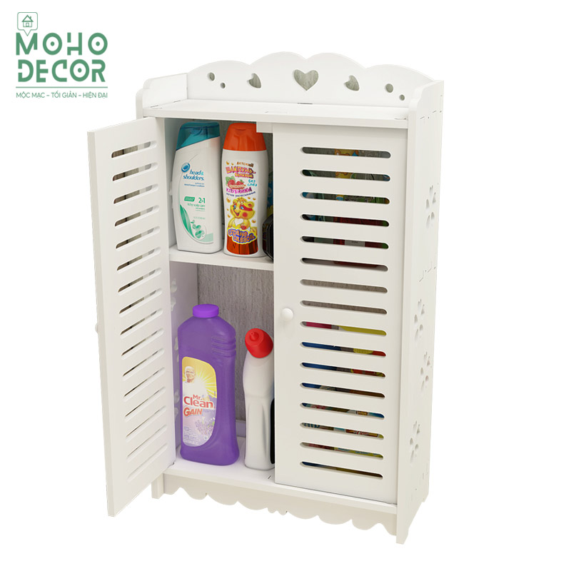 Tủ treo nhà tắm WC 2 tầng chống nước, chống mối mọt