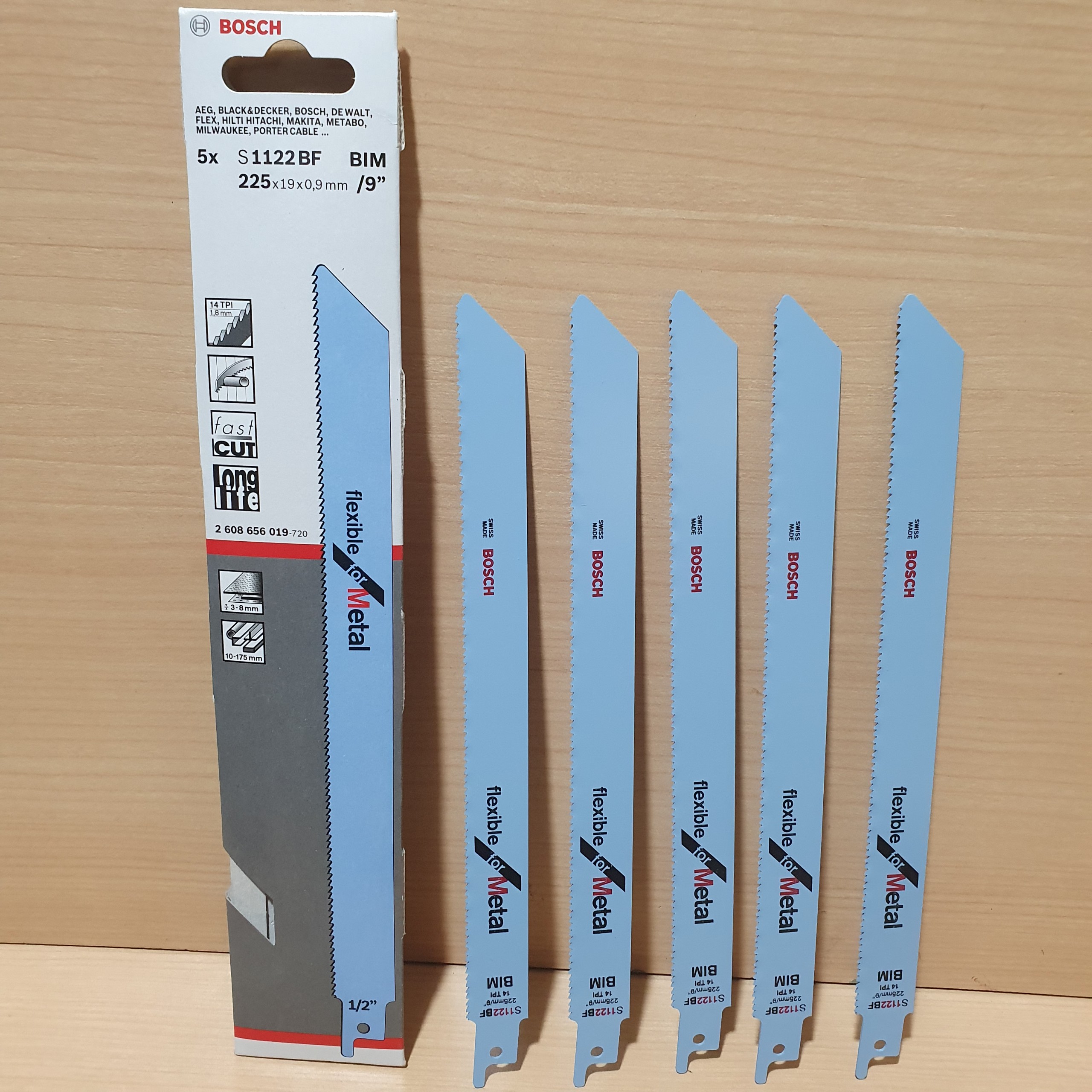 LƯỠI CƯA KIẾM SẮT BOSCH S1122BF (2608656019) (giá bán 1 cái)