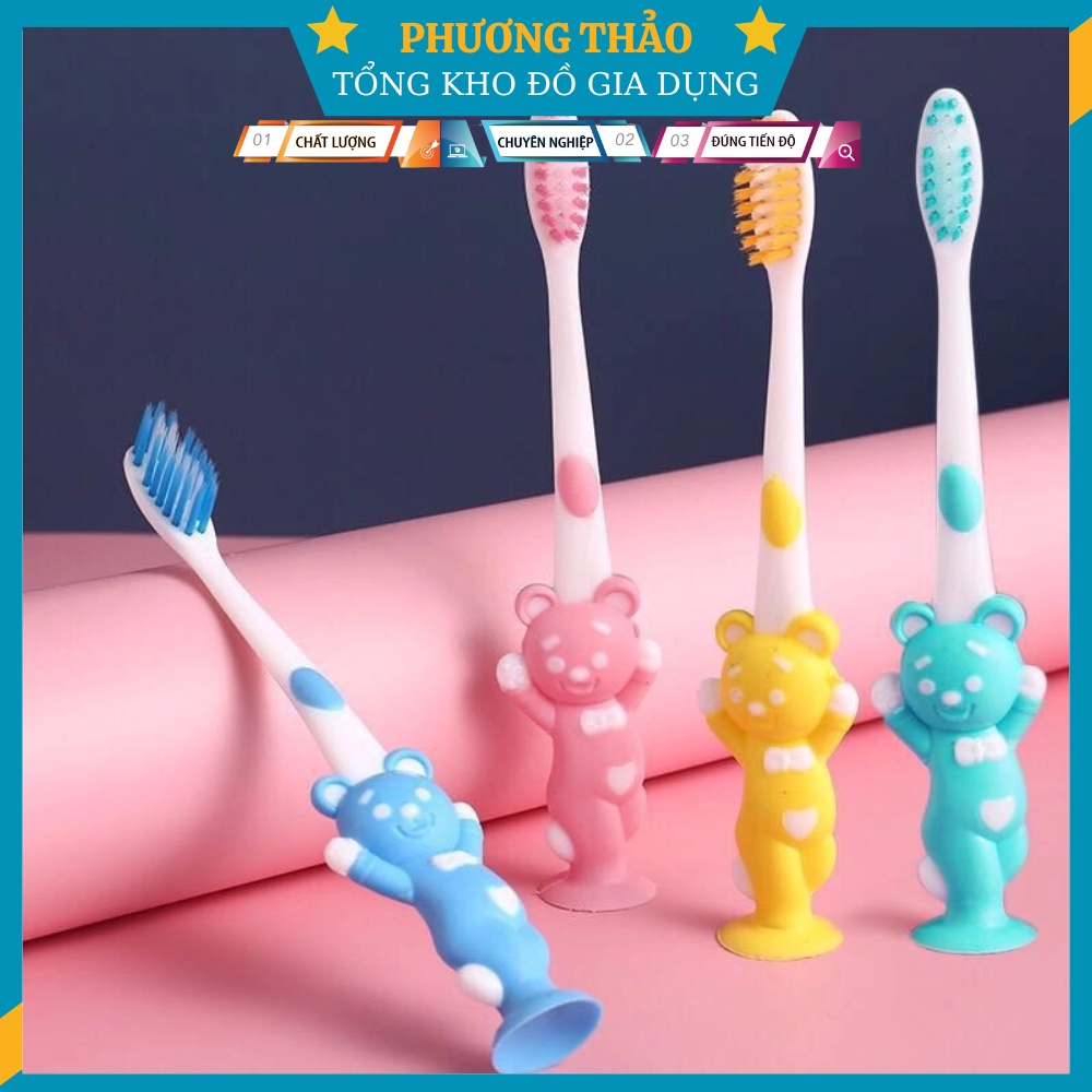 Sét 4 bàn chải đánh răng hình thú cho bé