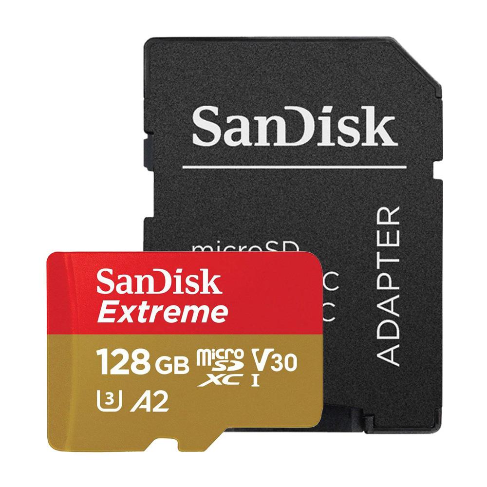 Thẻ nhớ MicroSDXC SanDisk Extreme A2 - 128GB V30 U3 4K Class 10 UHS-I 190MB/s