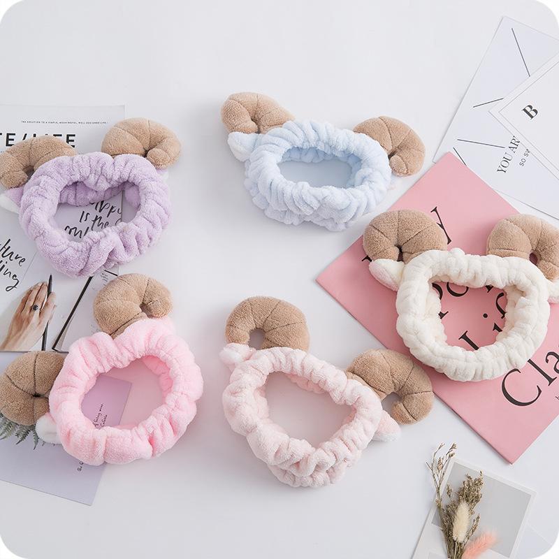 [HCM]Băng Đô Rửa Mặt Sừng Cừu Nhiều Màu So Cute