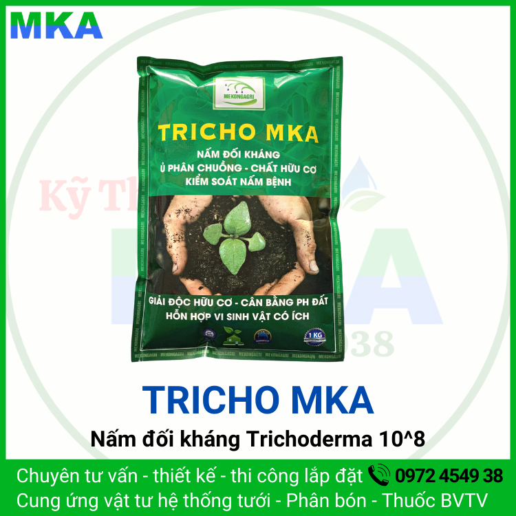 Tricho MKA nấm đối kháng Trichoderma hữu cơ vi sinh - 1kg