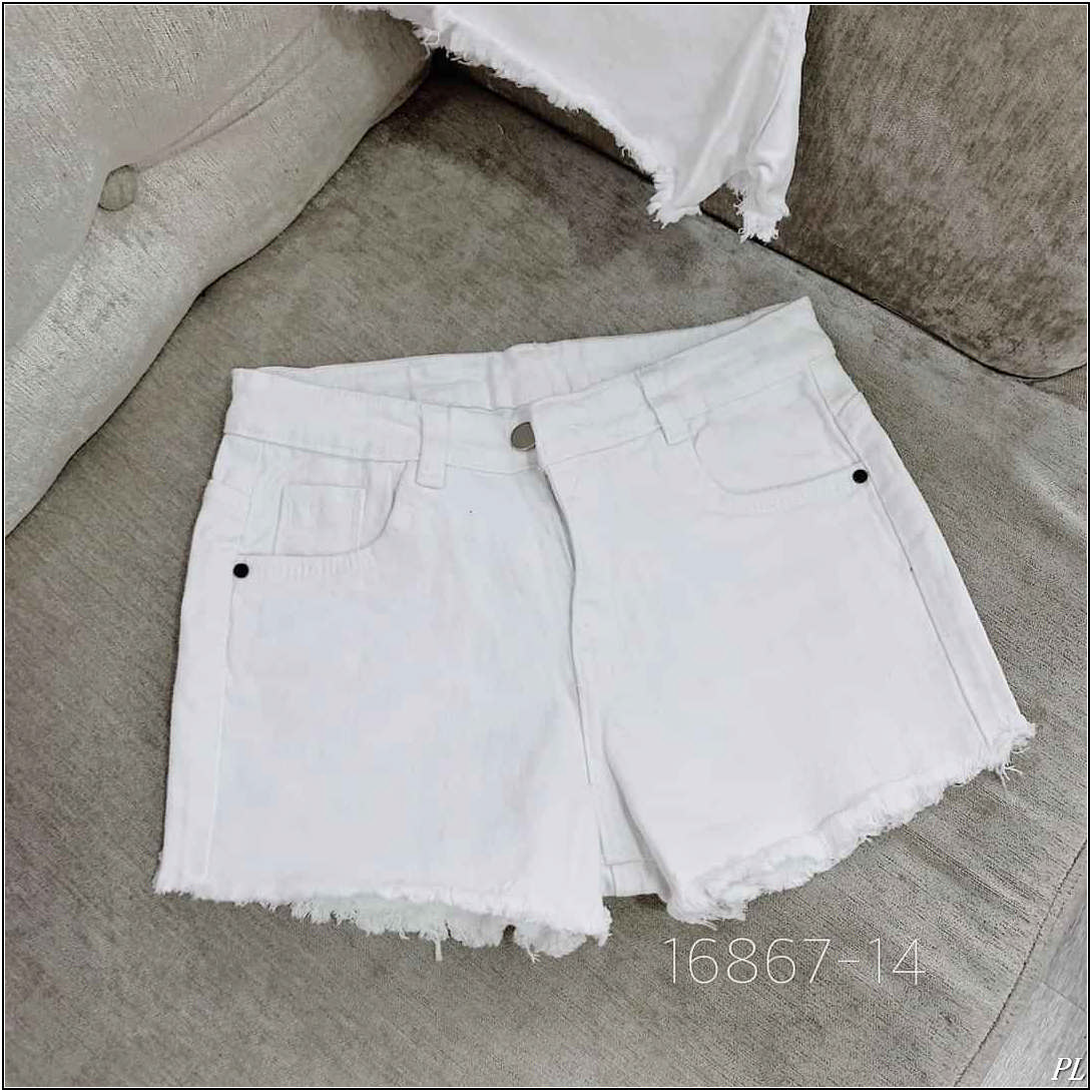 Quần short jean nữ TRẮNG TRƠN DT-1