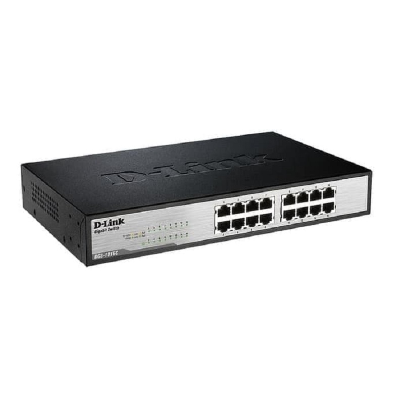 Switch 16 cổng Gigabit D-LINK DGS 1016C (VỎ KIM LOẠI)