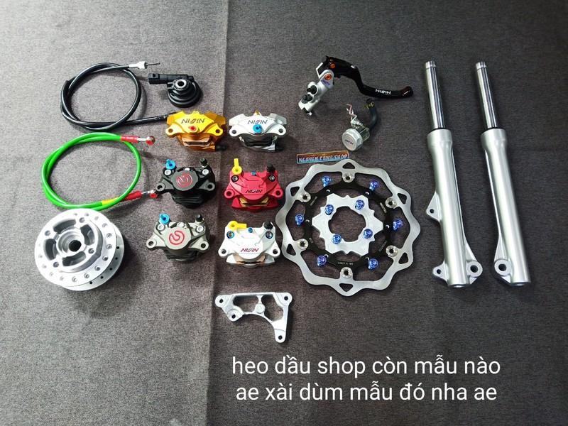 Bộ đĩa trước xe wave S110 cumbo VIP như hình
