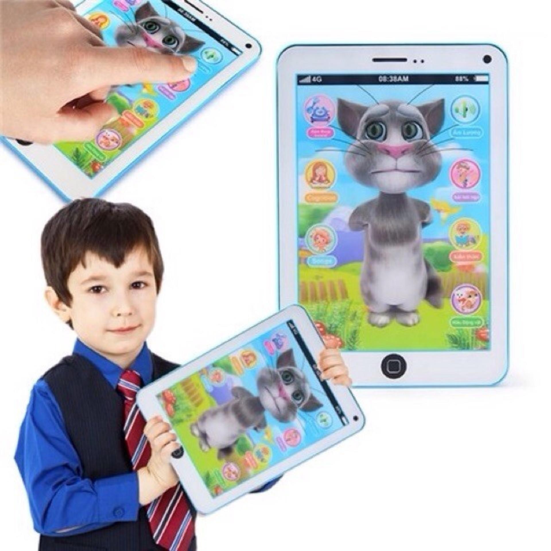 Vỉ đồ chơi Ipad mèo Tom Cat 3D thông minh dùng pin có nhạc