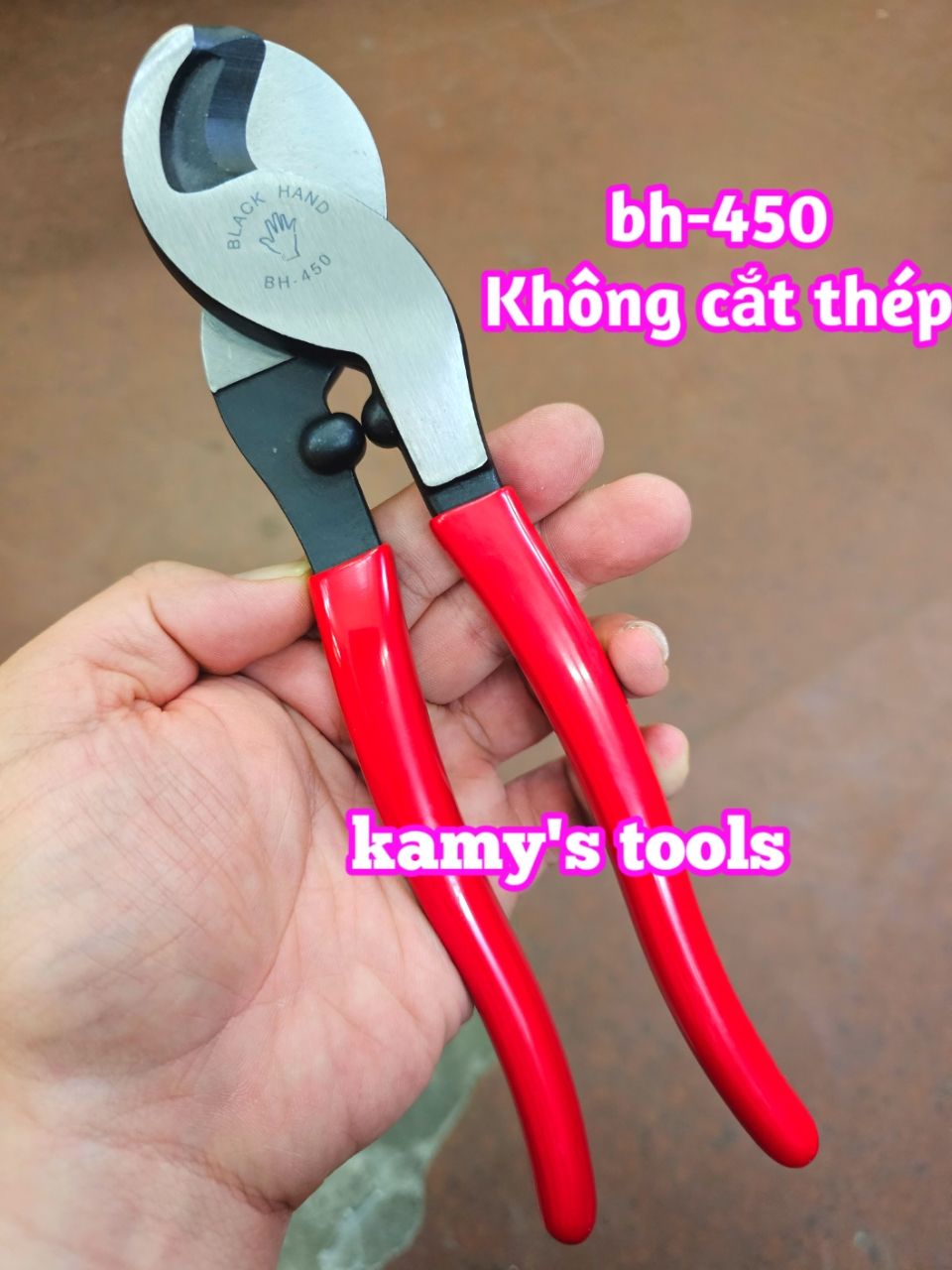 Kìm Cắt Cáp Black Hand 10 inch Bh-450 60mm2 (Kéo Cắt Cáp Kiềm Cắt Cáp Kềm Cắt Cáp)