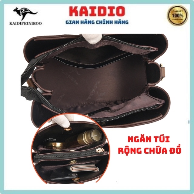 [Freeship] Túi xách nữ đẹp đeo vai phong cách Hàn Quốc công sở cao cấp Hot 2022 Kaidifeiniroo KD07 (5895) Kaidio Size 22cm Có đủ 2 dây