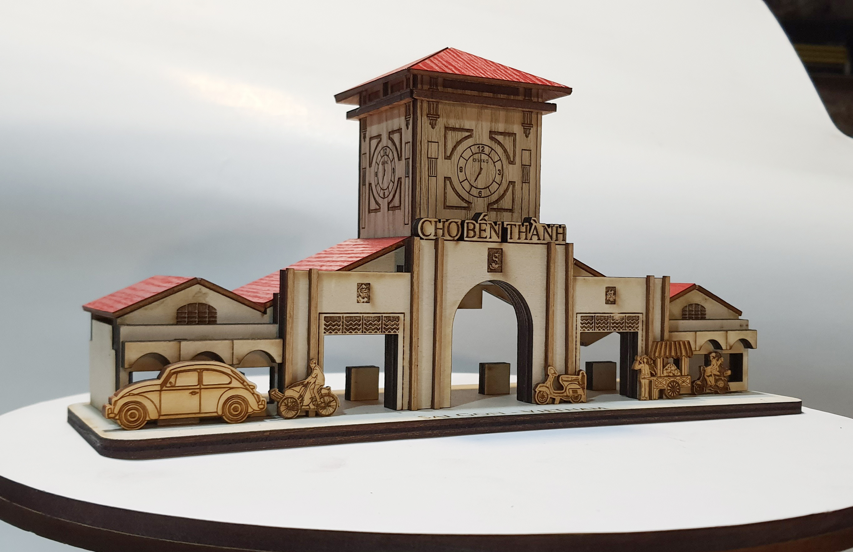 Mô hình 3d chợ bến thành