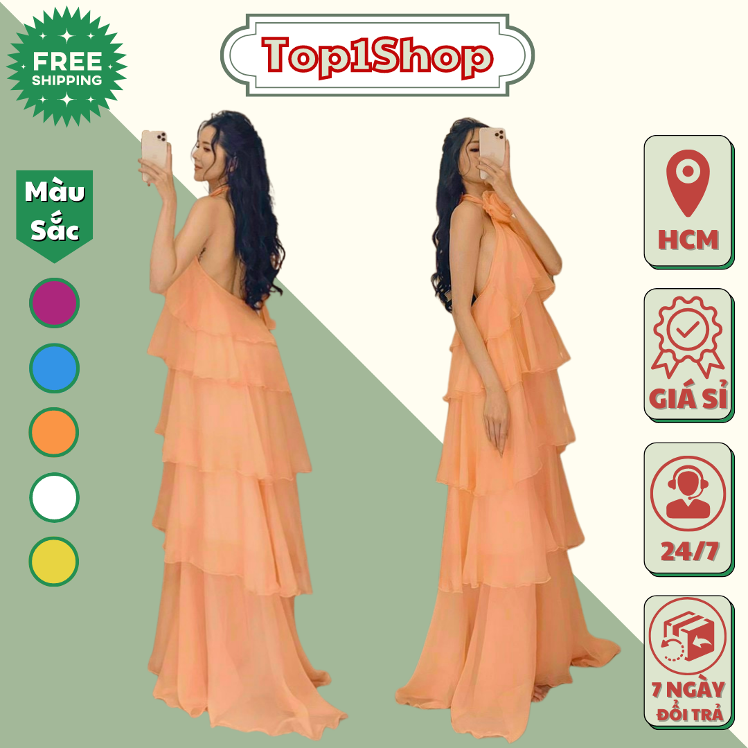 ĐẦM MAXI 5 TẦNG NHIỀU KIỂU HOT ĐI BIỂN