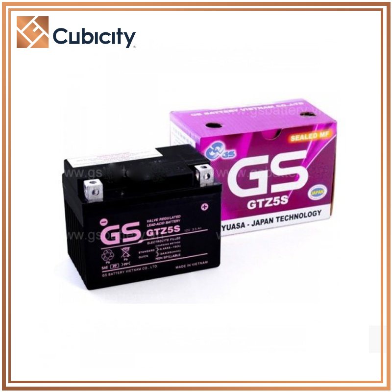 Bình ắc quy GS tím GTZ5S 12V-3.5Ah