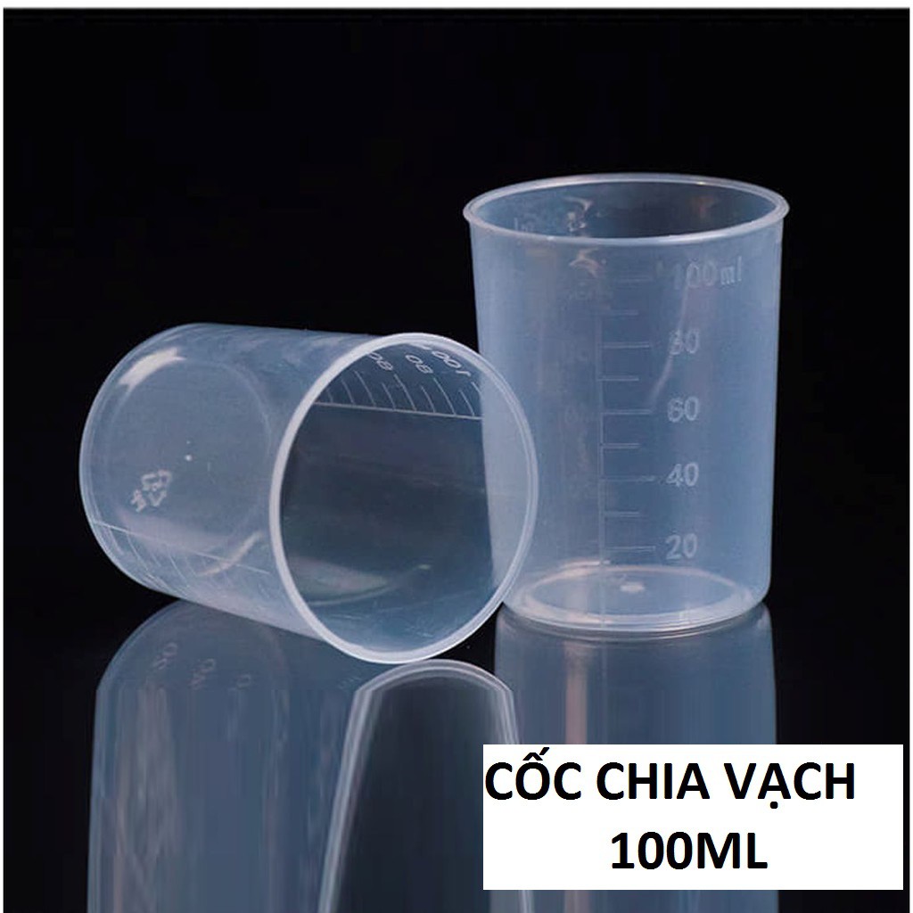 Cốc đo chia vạch 100ml - Nhựa plastic