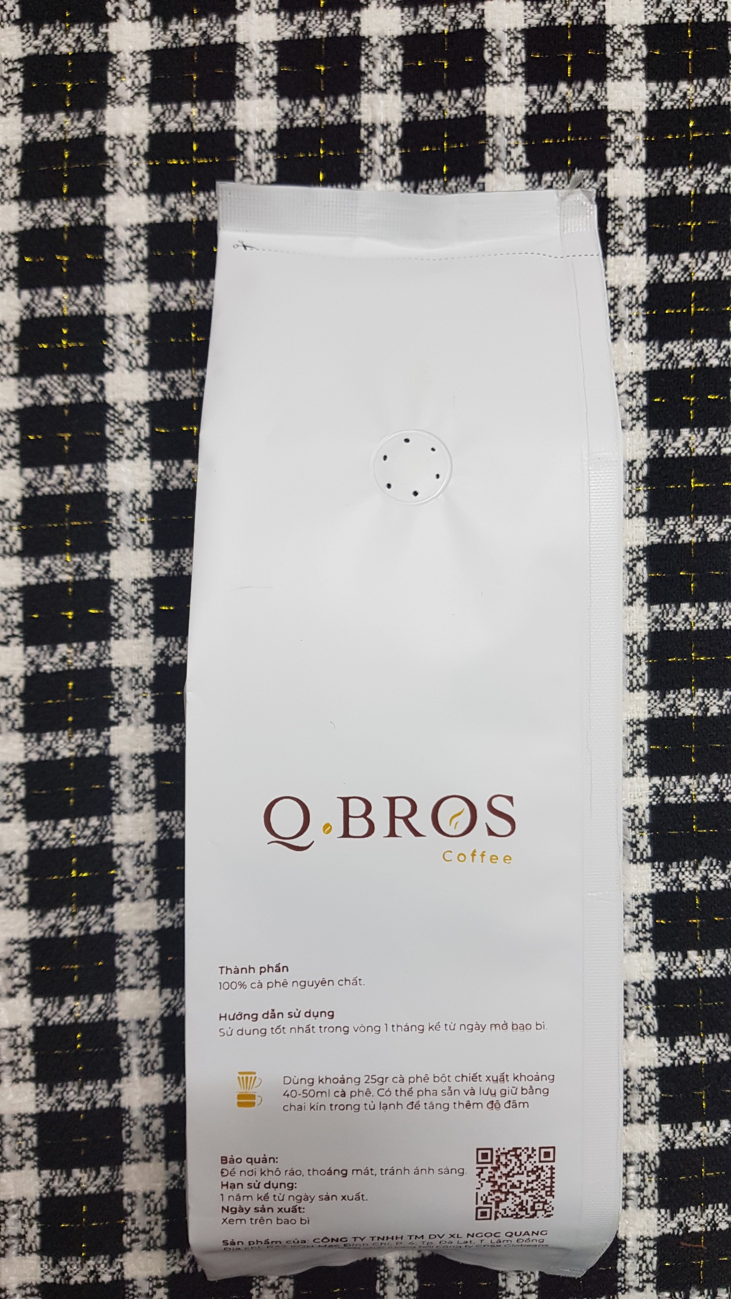 Cà Phê ROBUSTA - 1kg - Q.Bros Coffee Cà Phê bột pha máy/ pha phin Rubusta - Dạng hạt pha máy - Q.Bros Coffee - cà phê sạch