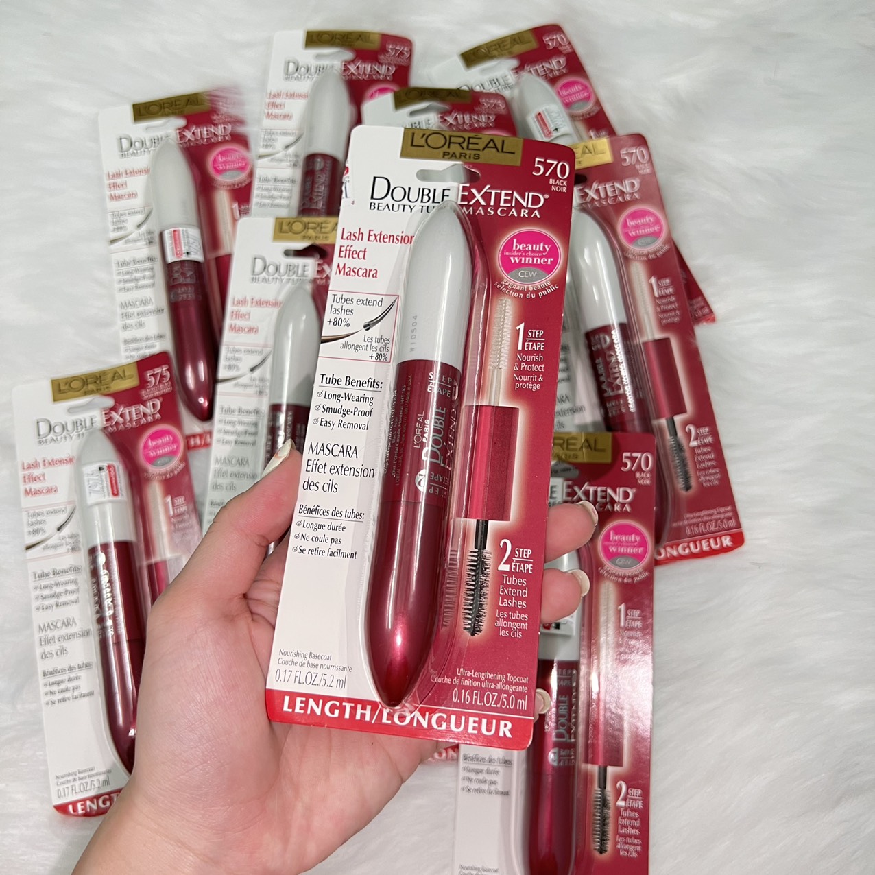 MASCARA 2 ĐẦU LOREAL DOUBLE EXTEND DƯỠNG MI GIÚP LÀM DÀI VÀ CONG MI (CÓ SẴN)