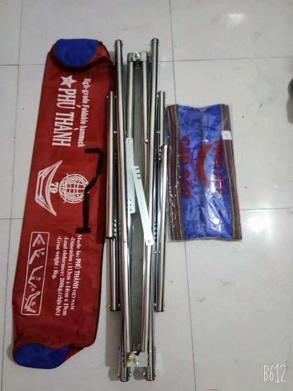 [HCM]Khung sắt mạ inox kèm võng