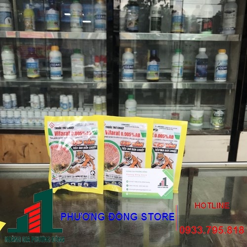 Thuốc diệt chuột dạng lúa Vifarat 0.005%AB (Gói 50g)