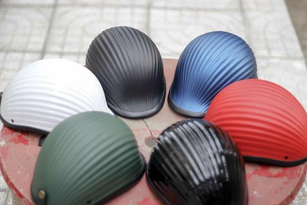nón bảo hiểm vỏ sò thời trang ca tính