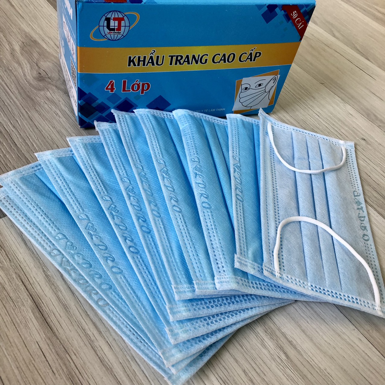 Combo 4 hộp khẩu trang y tế 4 lớp kháng khuẩn X-Pro