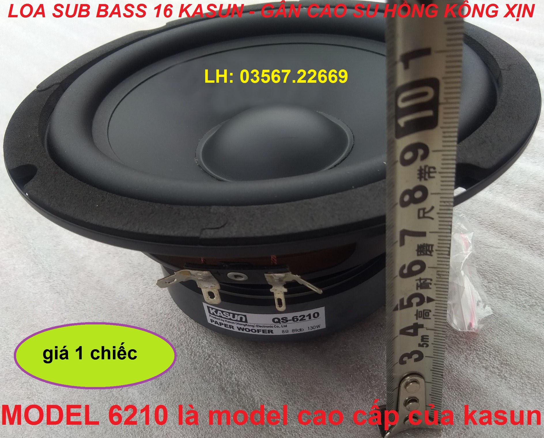 Loa sub & bass . mid 16 kasun hồng kông cao cấp - loa bass rời - loa trung. mid - giá 1 chiếc