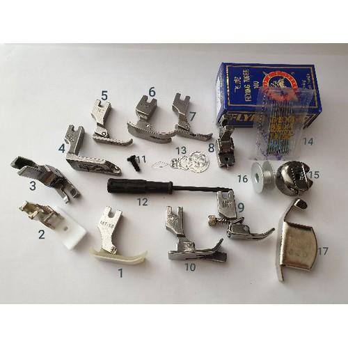 bộ chân vịt máy may công nghiệp - bộ 17 món
