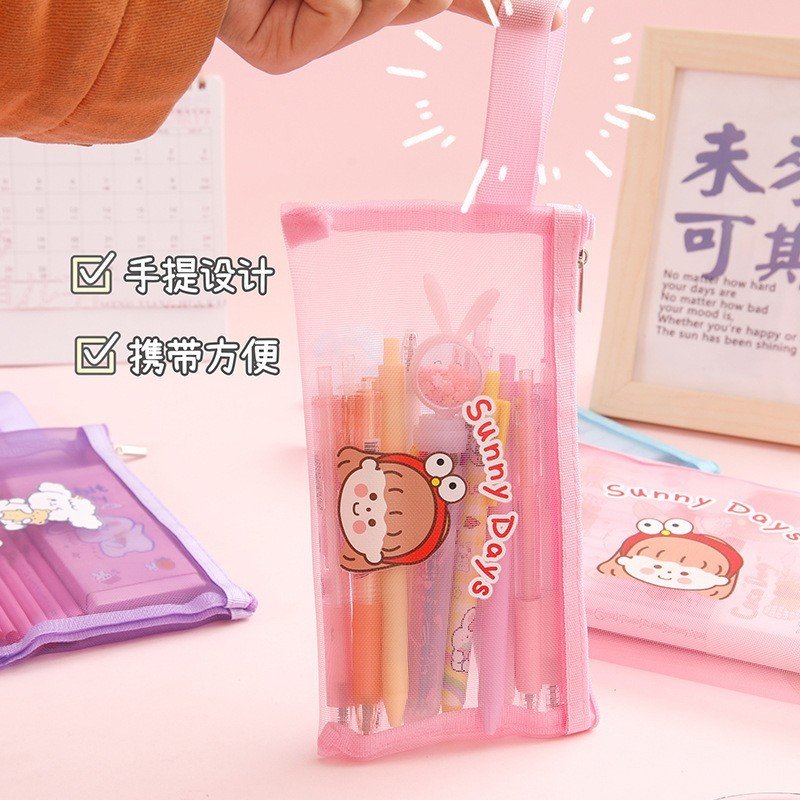Túi Bút Lưới Nhiều Màu Lựa Chọn