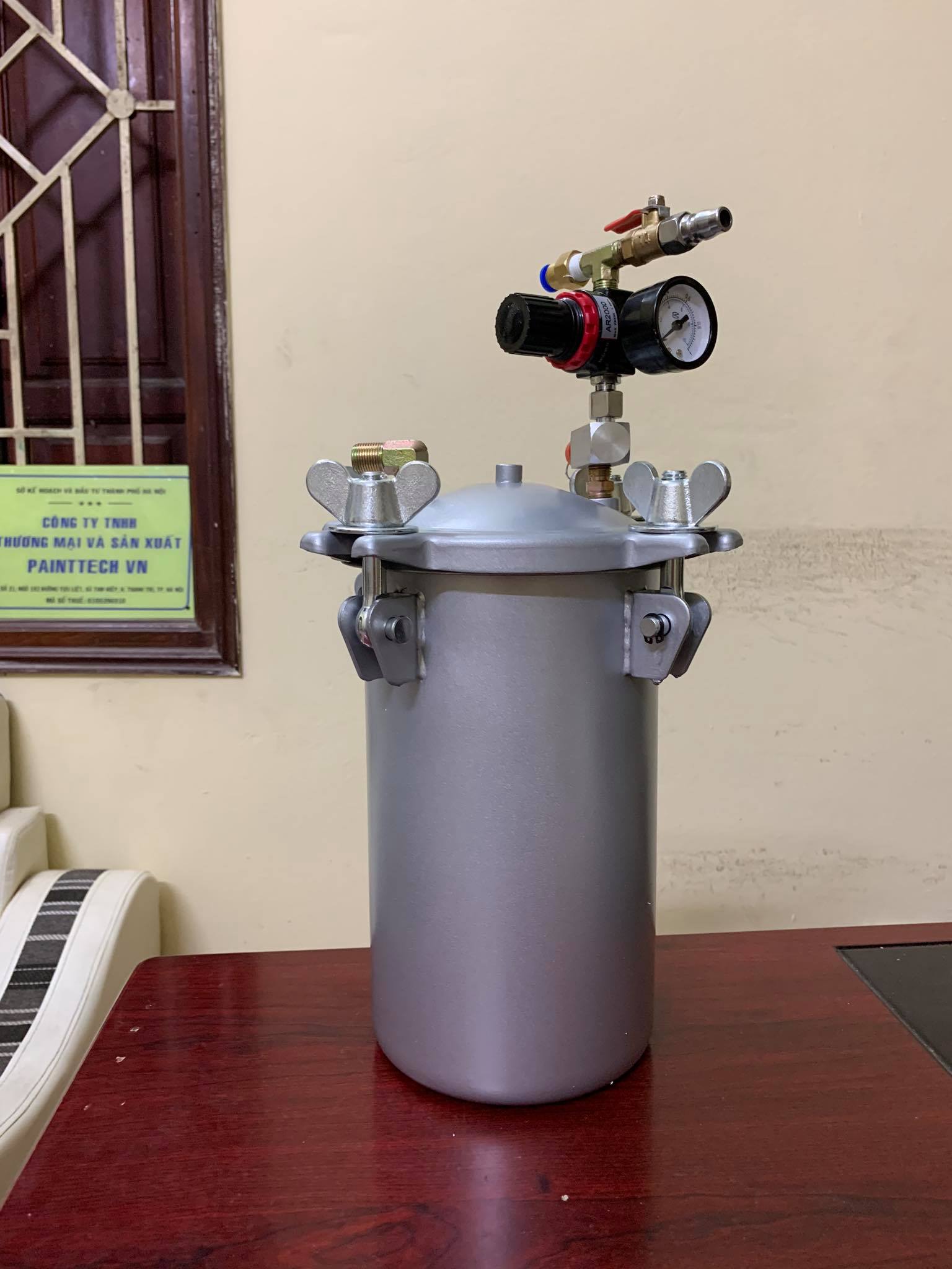 Nồi Áp Sơn, Nồi Đẩy Sơn Dung Tích 2 Lít, 5 Lít, 10 lít Hàng Sịn, Bình Áp Sơn Tặng Dây Van Đủ Bộ