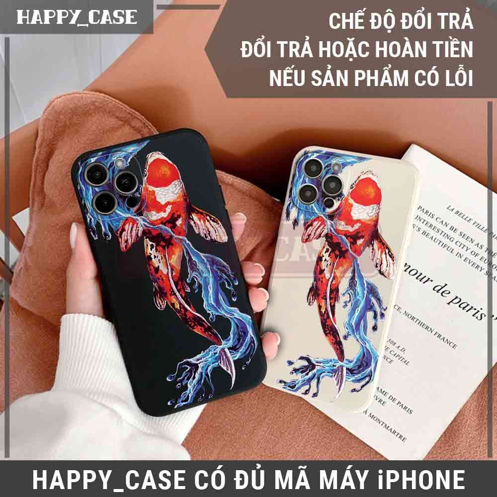 Ốp iPhone SN2182 Hình Cá Sóng Nhật Chống Sốc iPhone Happy Case