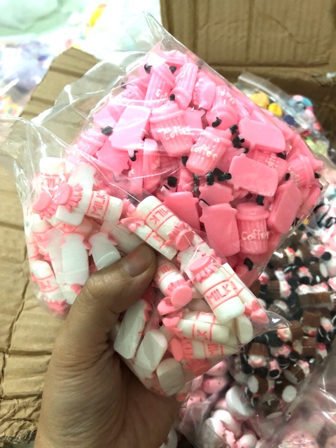 [HCM]Ly Bắp Ngô Milk Cofee Charm Slime [1 ly ]