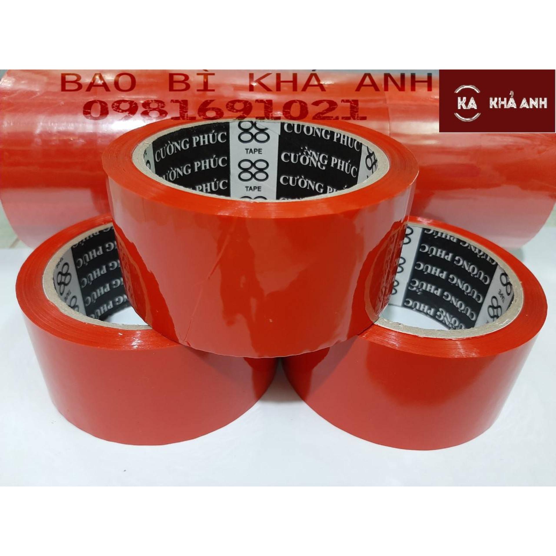 BĂNG KEO MÀU ĐỎ MAY MẮN 5F x 6 CUỘN