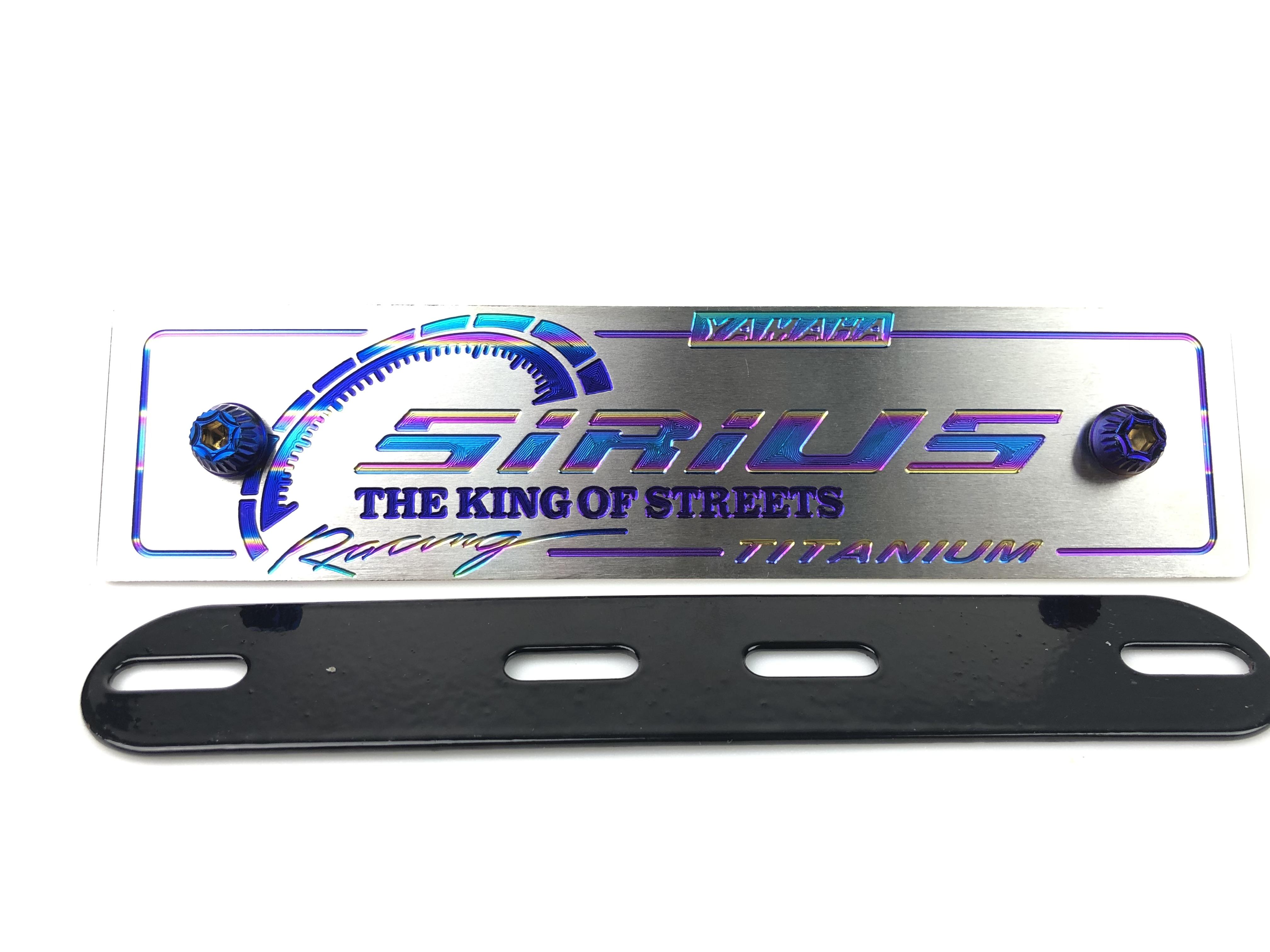 [HCM]HÌNH THẬT Bảng Tên SIRIUS Titanium Cao Cấp Tặng Ốc Titan + Pass