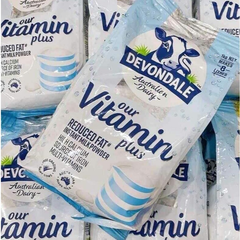 Sữa tươi dạng bột nguyên kem Devondale Vitamin Plus 1kg