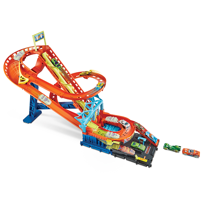 Mô Hình Đồ Chơi Hot Wheels Bộ Tàu Lượn Siêu Tốc HDP04